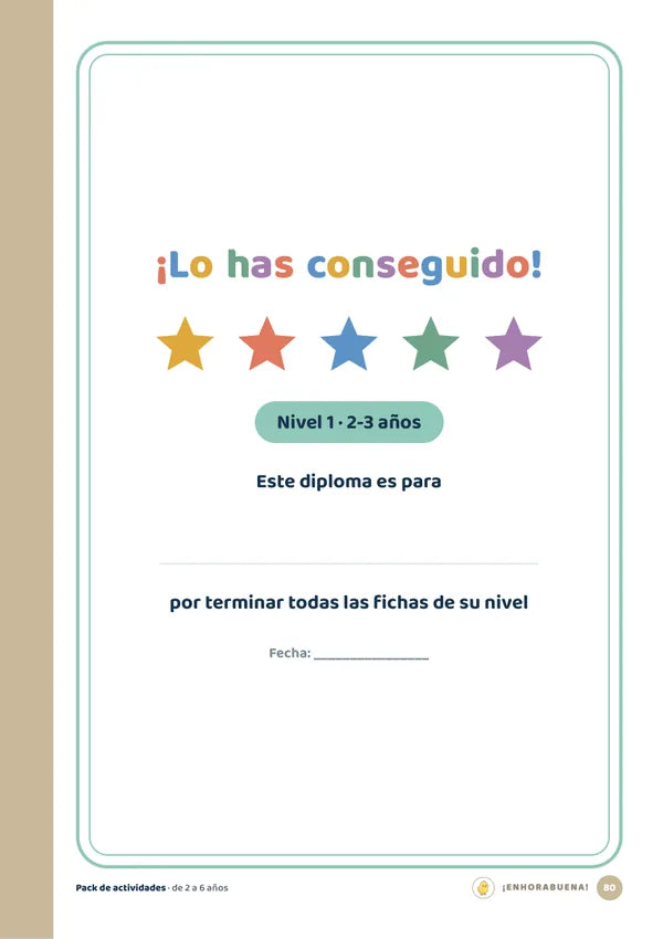 Página de muestra: Diplomas