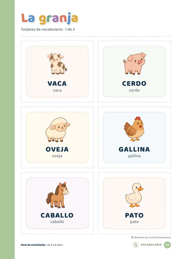 Página de muestra: Vocabulario
